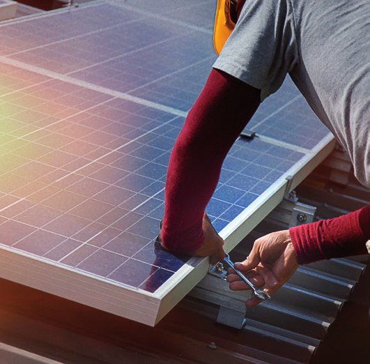 Montage de panneaux photovoltaïques